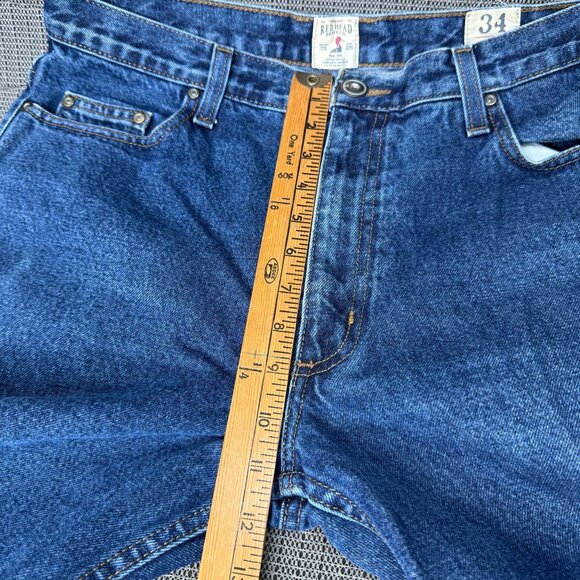 Red Head Mens Size 34x36 Blue Straight Leg Denim Jeans Vintage Classic - Picture 6 of 12